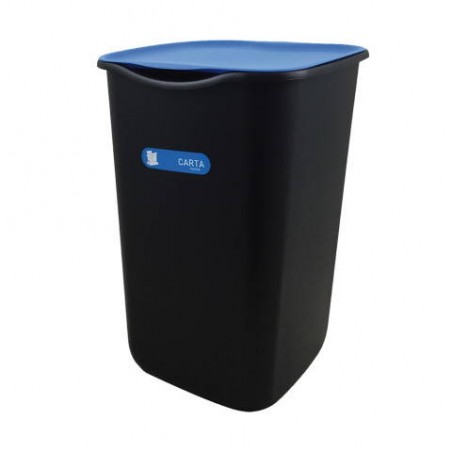 PATTUMIERA RICICLO 50lt NERO/BLU