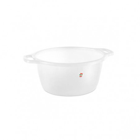 BACINELLA BOMBATA TONDA ø35 17lt NEUTRO