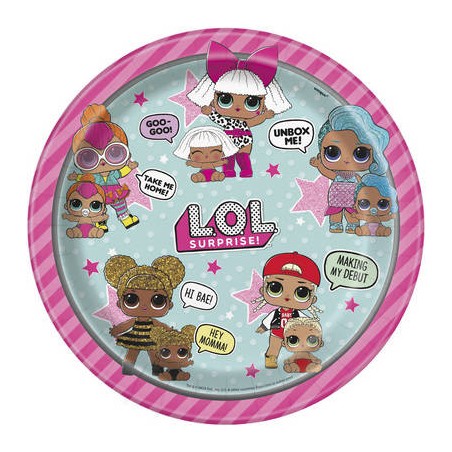 PIATTI PIANI ø23cm LOL SURPRISE 8pz