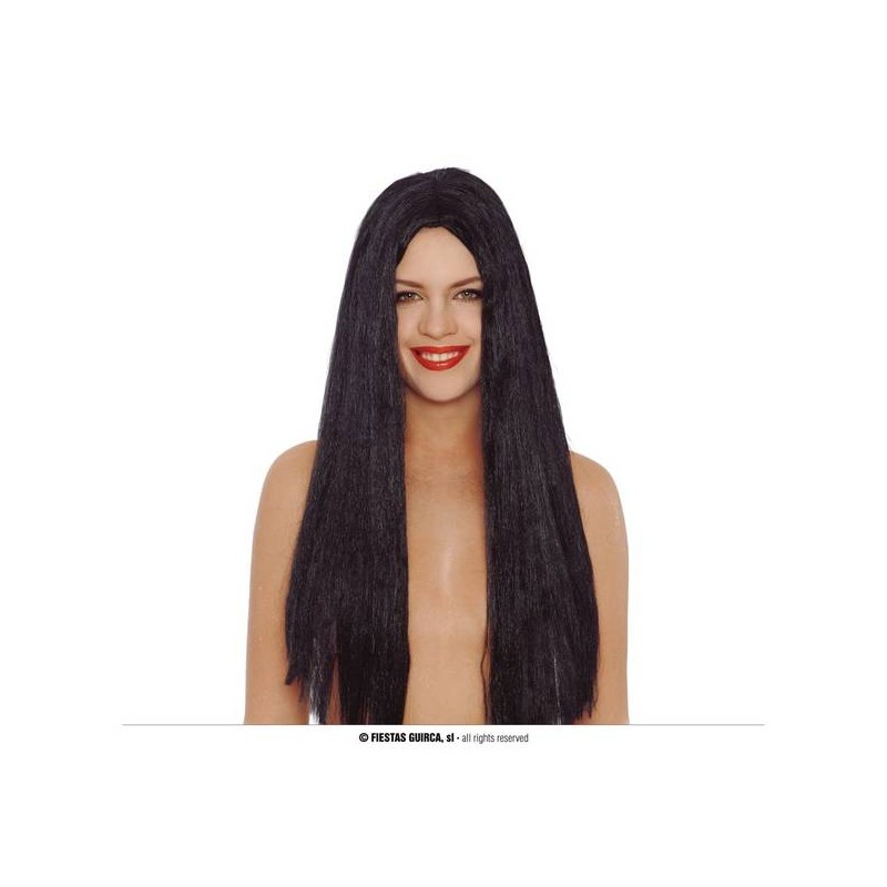 PARRUCCA CAPELLI LUNGHI NERI