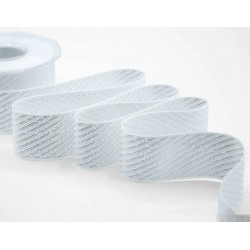 NASTRO SUGAR CANE mm40x20mt COL.101 ARGENTO BIANCO