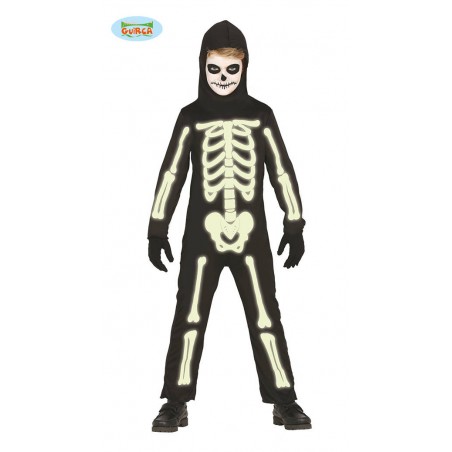COSTUME SCHELETRO BRILLA NEL BUIO 5-6 anni