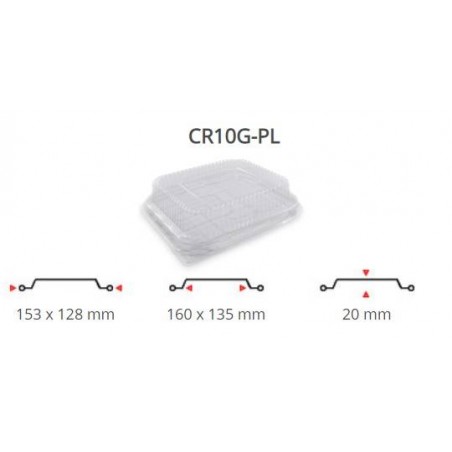 COPERCHI PET TEGLIA ALLUMINIO R10G-PL 100pz