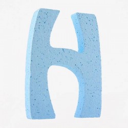 LETTERA POLISTIROLO PASTELLO mm120x90 H CELESTE