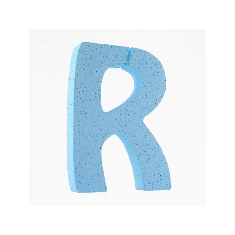 LETTERA POLISTIROLO PASTELLO mm120x90 R CELESTE