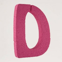LETTERA POLISTIROLO PASTELLO mm120x90 D FUCSIA