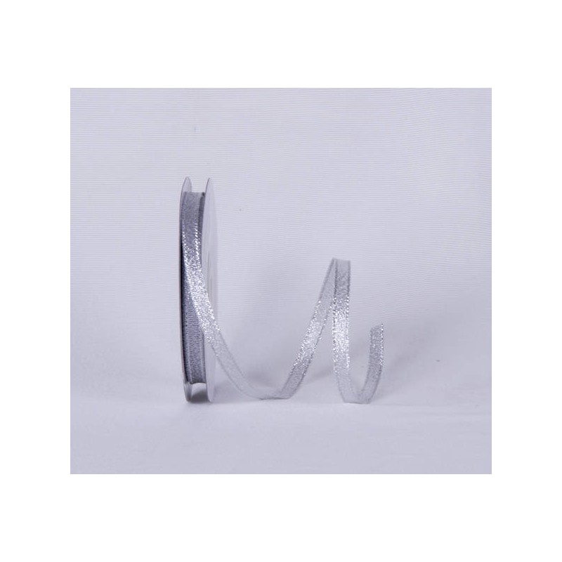 NASTRO RASETTO O/A mm6x25mt COL.101 ARGENTO