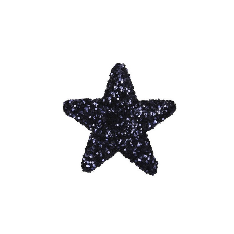 STELLA DA APPENDERE PAILLETTES DECO BLU 25cm