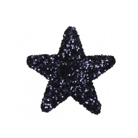 STELLA DA APPENDERE PAILLETTES DECO BLU 25cm