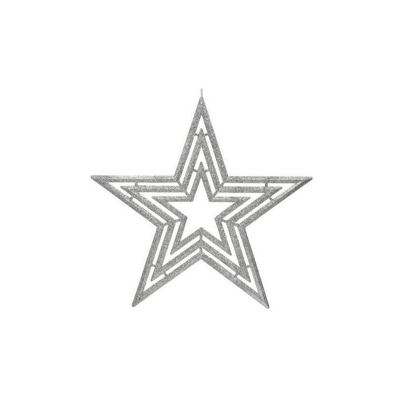 STELLA MULTI GLITTER 41x39cm SILVER