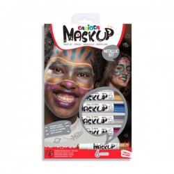 MASK-UP CARIOCA METALLIC SET 6pz