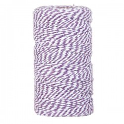 CORDINO BICOLORE mm2x100mt LAVANDA/ BIANCO