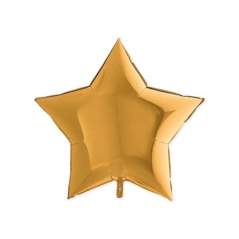 PALLONE MYLAR STELLA 36 90cm ORO METAL 1pz