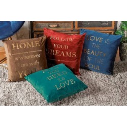 CUSCINO VELLUTO HOME 45x45cm ass.ti