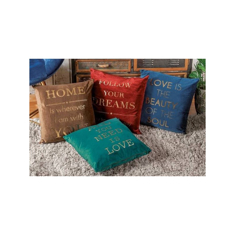 CUSCINO VELLUTO HOME 45x45cm ass.ti