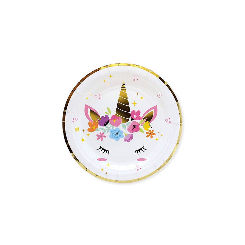 PIATTI DESSERT ø18 UNICORNO 8pz