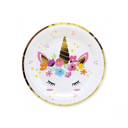 PIATTI DESSERT ø18 UNICORNO 8pz