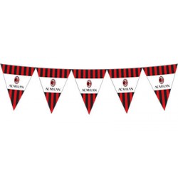 FESTONE BANDIERINE CARTA MILAN OFFICIAL 2,95mt