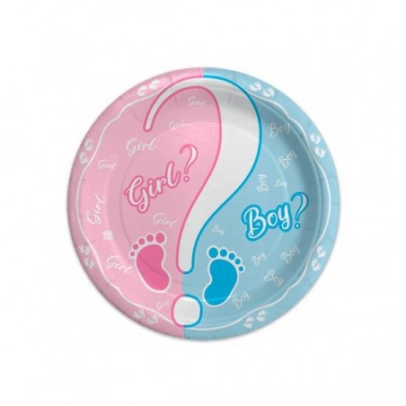 PIATTI DESSERT BABY BOY OR GIRL 8pz