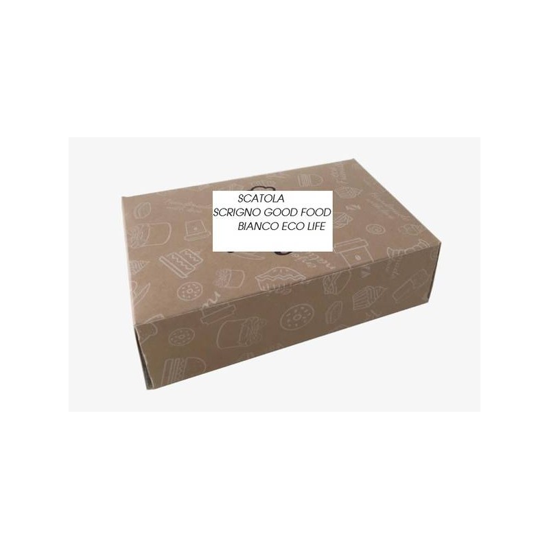 SCATOLA SCRIGNO 13,5x19x6,5cm GOOD FOOD BIANCO ECO LIFE