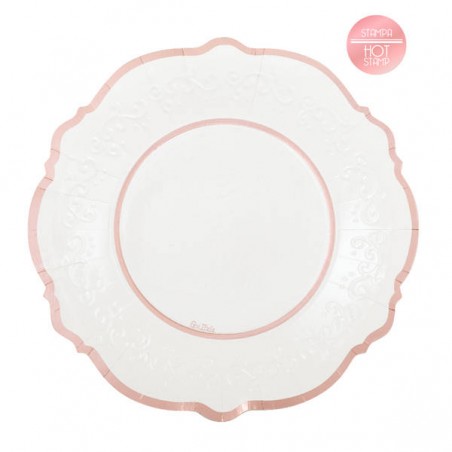 PIATTI LIBERTY CM.27 ROSE GOLD  8pz