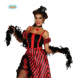 BOA CON PIUME NERE 180cm