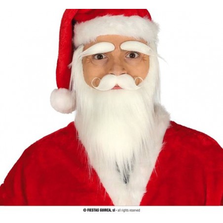 BARBA-BAFFI-SOPRACCIGLIA BIANCHE BABBO NATALE