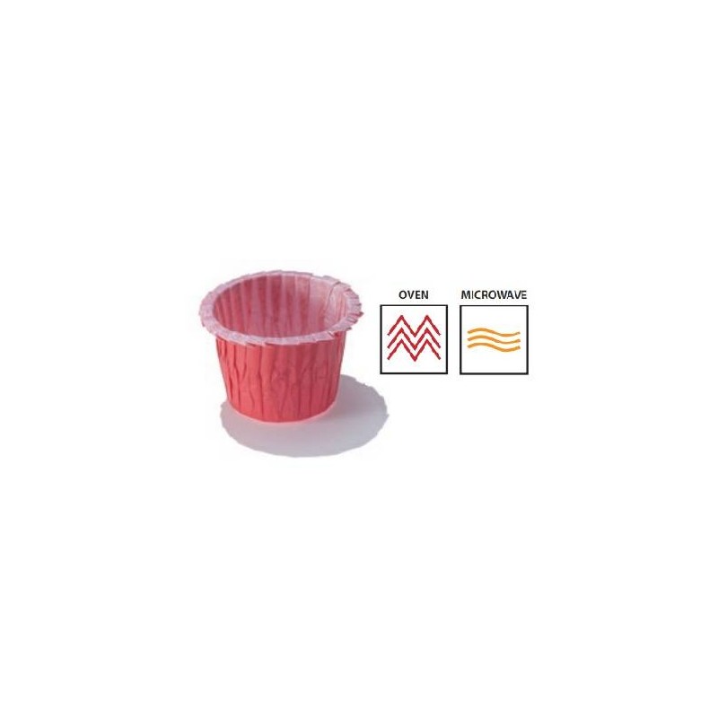 PIROTTINI MUFFIN 45x34mm ROSSO 200pz