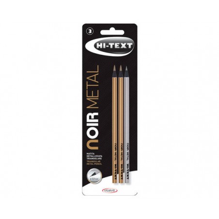 MATITE NOIR METAL 3pz HI-TEXT