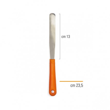 SPATOLA DRITTA DECORA 23,5 cm - LAMA 13 cm