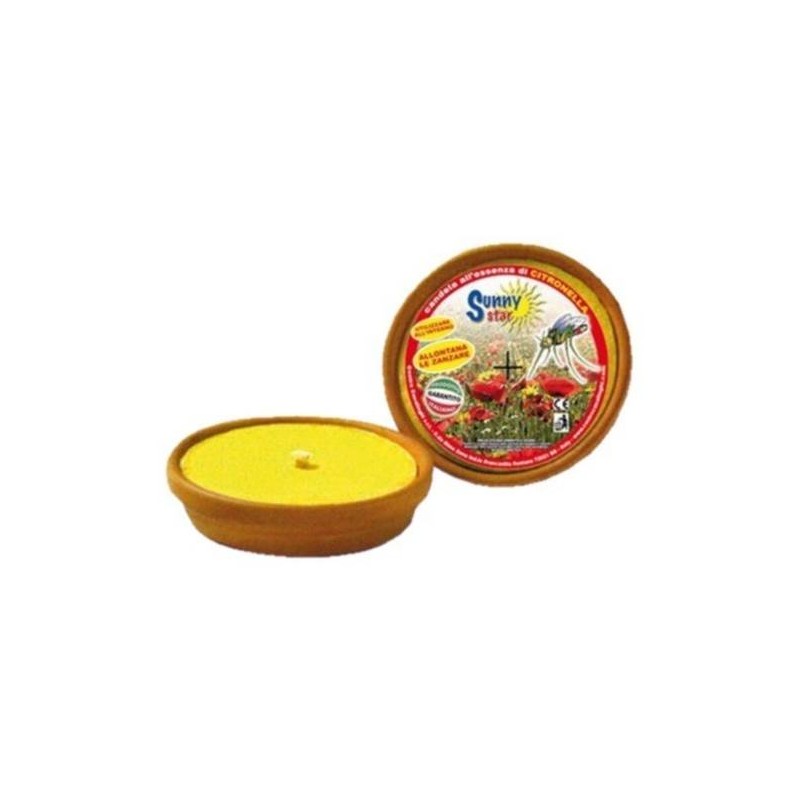 CANDELA CITRONELLA TERRACOTTA ø12
