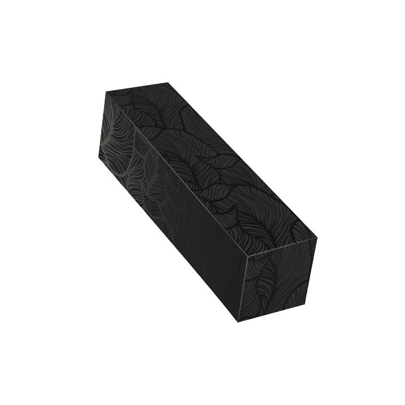 CANTINETTA 1 BOTTIGLIA ø10 10,5x11,5x33cm NERA FOGLIE