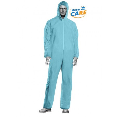 Mr.Care - TUTA in PP EVO 40 CON CAPPUCCIO AZZURRA TG.L 1pz