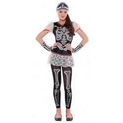 COSTUME SASSY SKELETON GXL 14/16ANNI