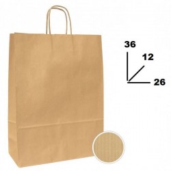 BORSA CARTA AVANA MIS.26+12x36cm