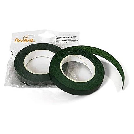 NASTRO PER STELI VERDE 12mm 27mt DECORA