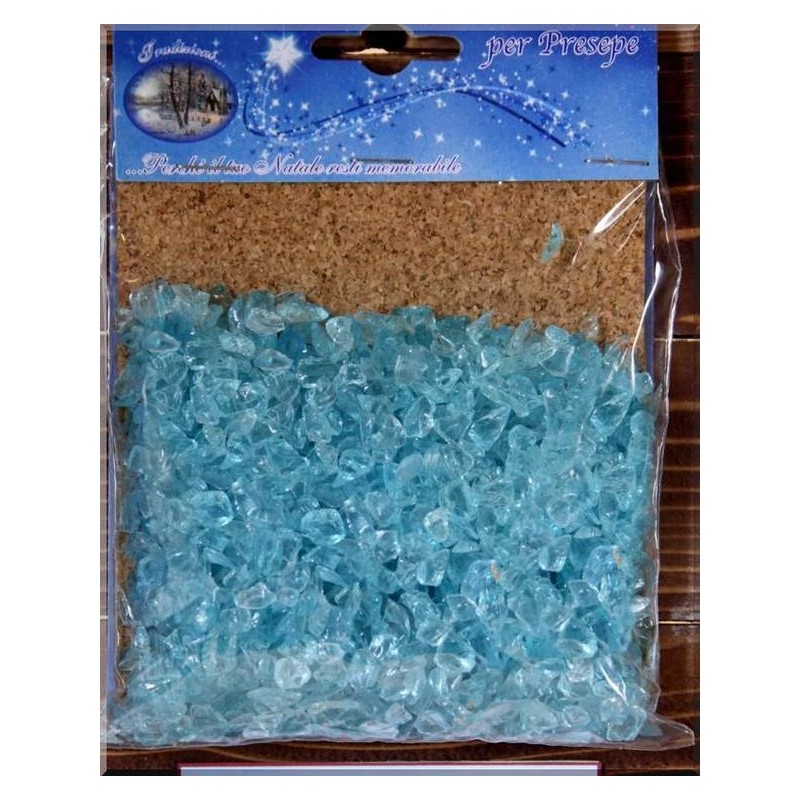 GHIAIA GRANDE VETRO CELESTE