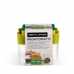 DISPENSER DETERSIVO PIATTI CON SPUGNA ABRASIVA