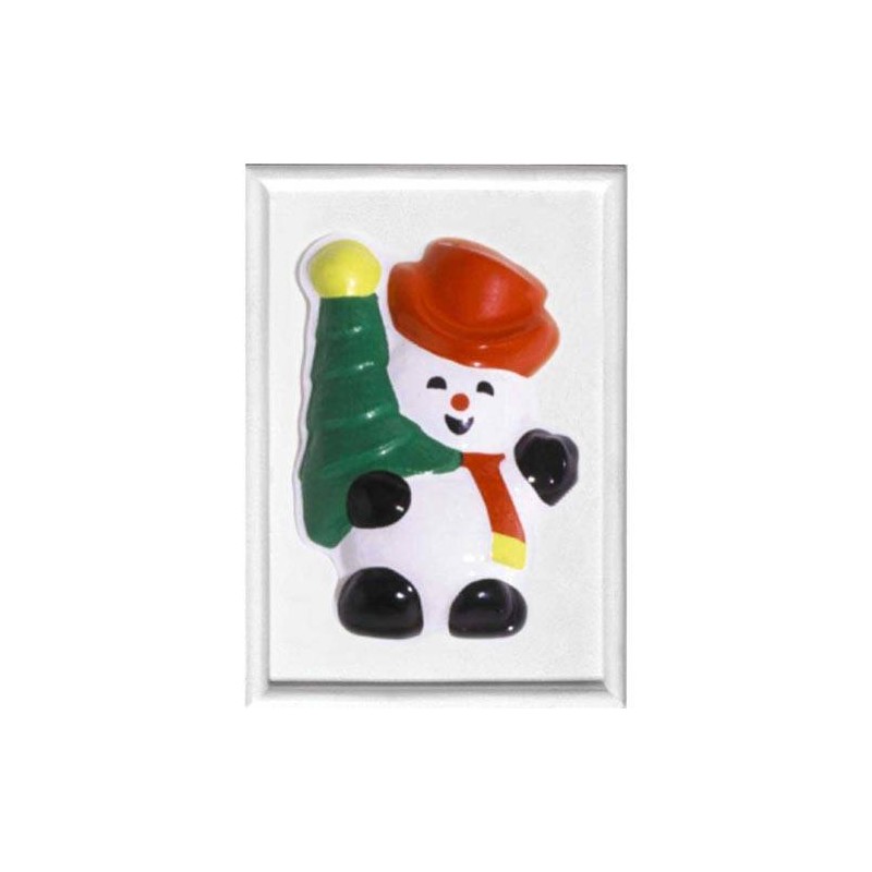 FORMA RILIEVO PUPAZZO DI NEVE cm.13X19 CWR