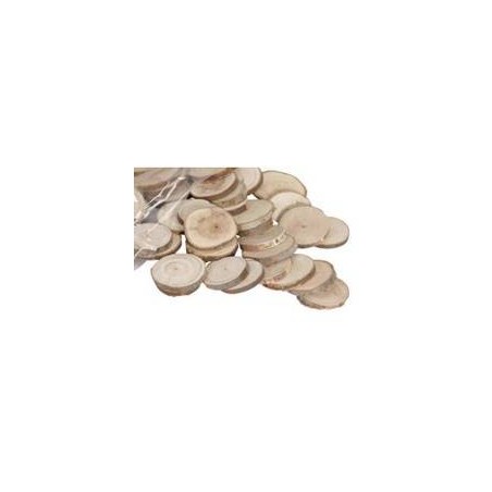 DISCHI DI LEGNO TONDO cm 3/5 50pz NATURAL