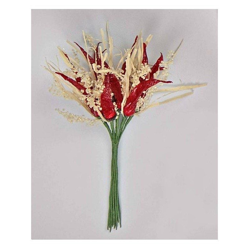 PEPERONCINO CON GIPSOPHILA NATURALE 12pz