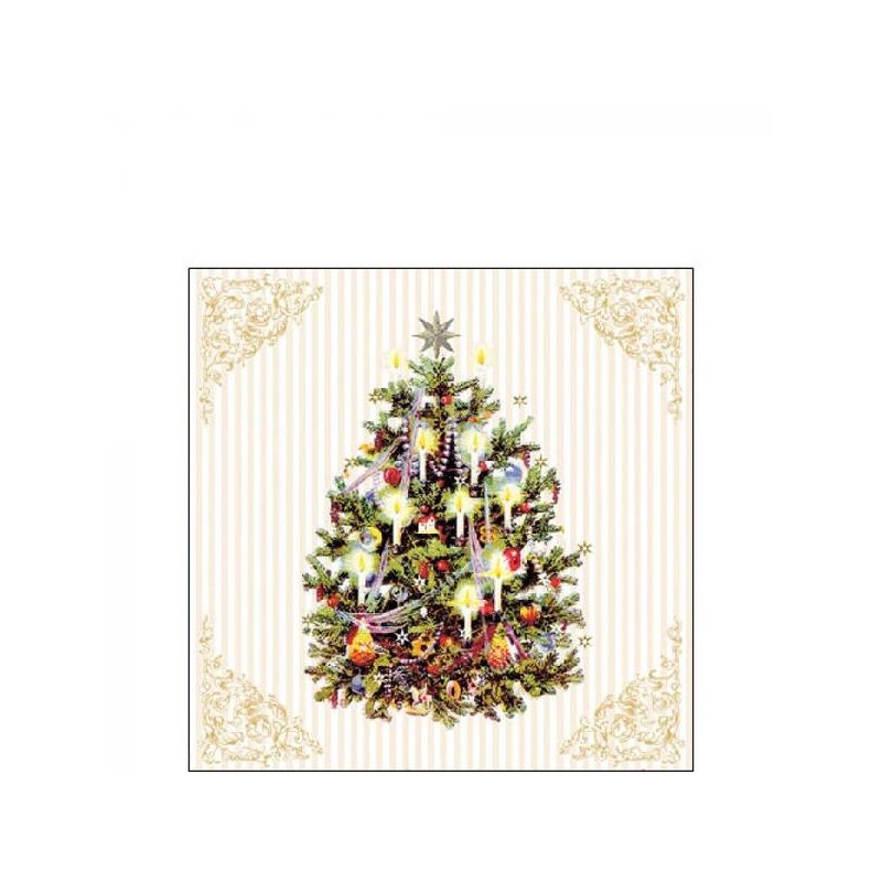 TOVAGLIOLI 25x25 X-MAS TREE CREAM 20pz