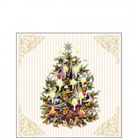 TOVAGLIOLI 25x25 X-MAS TREE CREAM 20pz