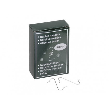 GANCI PER PALLINE 33mm 50pz ARGENTO
