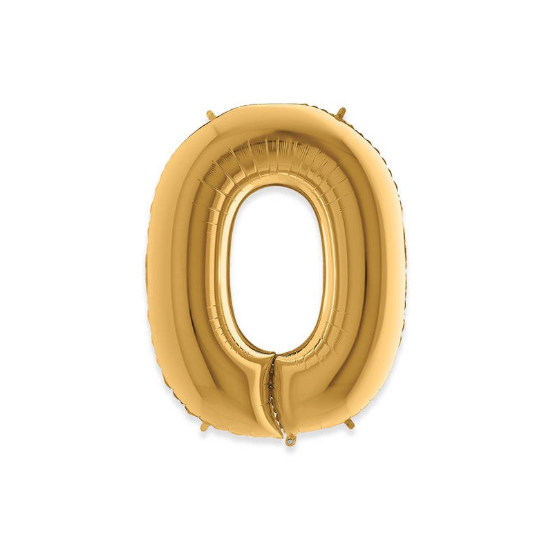 PALLONE MYLAR LETTERA O 102cm 40 GOLD