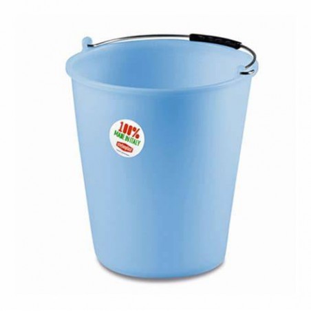 SECCHIO CASALINGO POLIETILENE ø26x24h 7lt AZZURRO