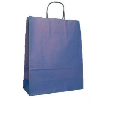 BORSA CARTA COLOR MIS.32+12x41 BLU SCURO STOCK