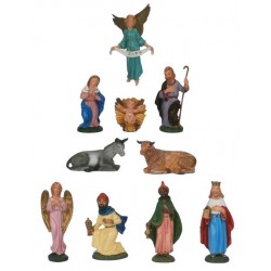 SOGGETTO NATIVITA' PVC 10cm (10 MOD.ASS.TI)