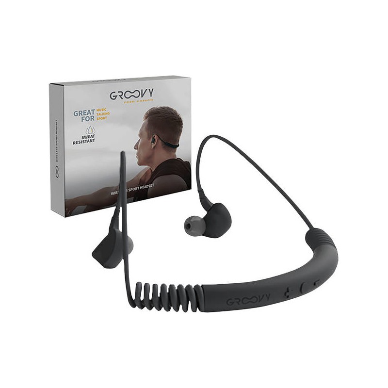 AURICOLARE SPORT BLUETOOTH NECKBAND GROOVY