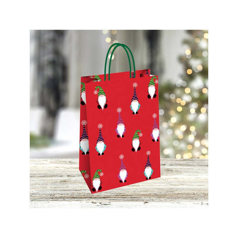 BORSA CARTA NATALE 26+12x35cm LECCE
